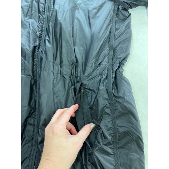 Athleta Summit Insulated Parka Jacket Coat Primaloft in Black Women's Small - Picture 7 of 12